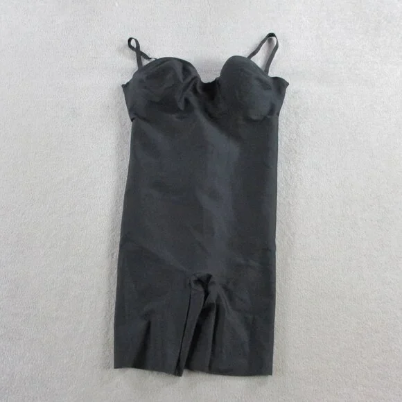 SKIMS Underwire Bodysuit Womens 2X Black Mid Thigh Sculpt Shapewear Plus NWOT - Picture 2 of 7
